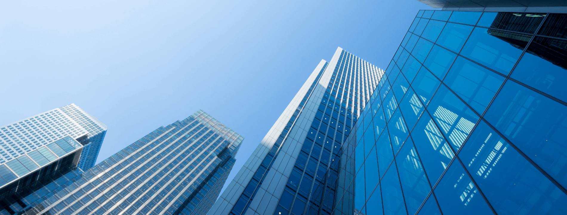 Modern corporate buildings
